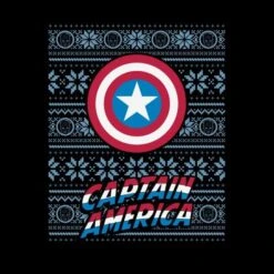 Marvel Captain America Women's Christmas T-Shirt - Black -Christmas Clothes Store 11963678 1314627062529923