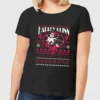 DC COMICS DC Harley Quinn Women's Christmas T-Shirt - Black