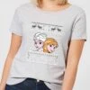 Disney Frozen Elsa And Anna Women's Christmas T-Shirt - Grey