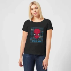 Marvel Spider-Man Women's Christmas T-Shirt - Black -Christmas Clothes Store 11963917 1204627076555070
