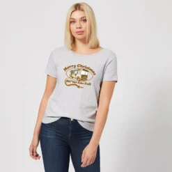 National Lampoon R.V. Women's Christmas T-Shirt - Grey -Christmas Clothes Store 11964100 5514627060960578