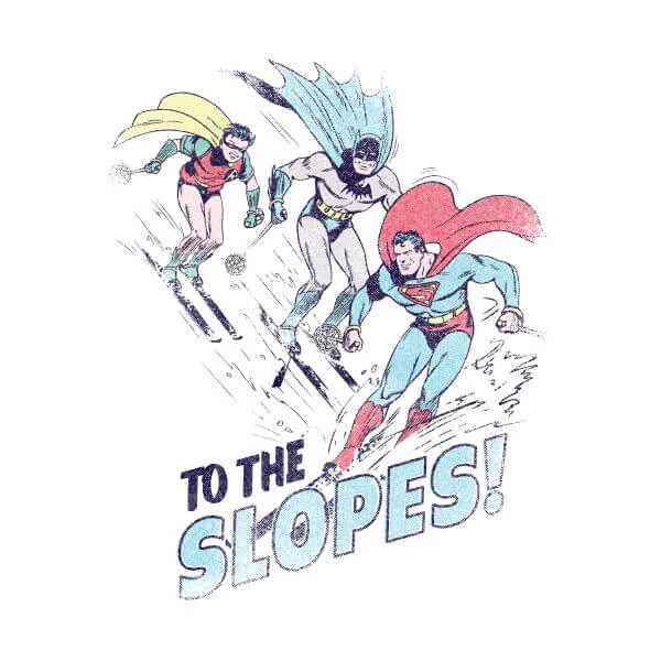 DC COMICS DC To The Slopes! Women's Christmas T-Shirt - White 4 DC COMICS DC To The Slopes! Women's Christmas T-Shirt - White - Image 2