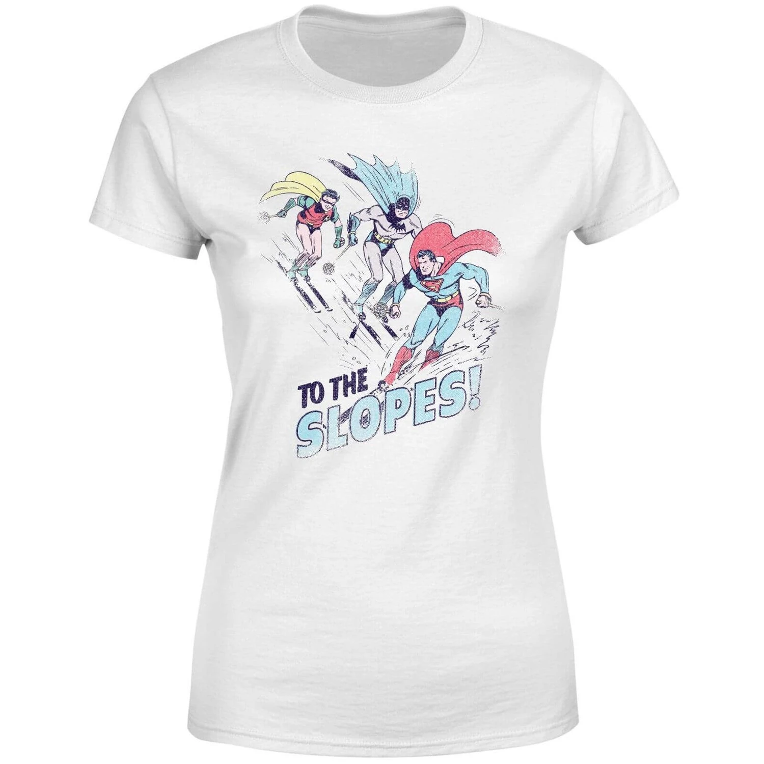 DC COMICS DC To The Slopes! Women's Christmas T-Shirt - White 7 DC COMICS DC To The Slopes! Women's Christmas T-Shirt - White - Image 5