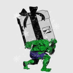 Marvel The Incredible Hulk Christmas Present Women's Christmas T-Shirt - Grey -Christmas Clothes Store 11964144 9954627063033782