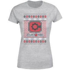 DC COMICS DC Cyborg Knit Women's Christmas T-Shirt - Grey -Christmas Clothes Store 11964268 1234627069073229