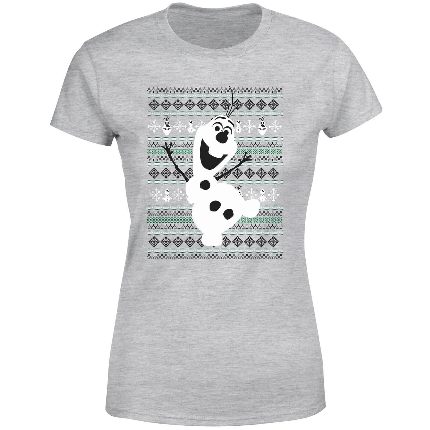 Disney Frozen Olaf Dancing Women's Christmas T-Shirt - Grey 7 Disney Frozen Olaf Dancing Women's Christmas T-Shirt - Grey - Image 5