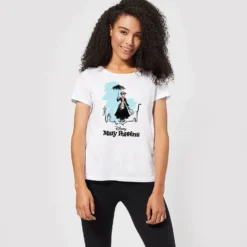 Disney Mary Poppins Rooftop Landing Women's Christmas T-Shirt - White -Christmas Clothes Store 11964549 1774627060534743