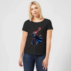 Star Wars Candy Cane Darth Vader Women's Christmas T-Shirt - Black -Christmas Clothes Store 11964661 8954627066043007
