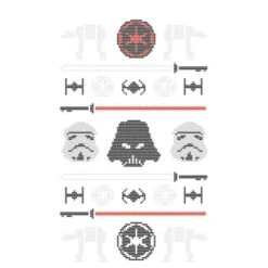 Star Wars Imperial Knit Women's Christmas T-Shirt - White -Christmas Clothes Store 11964746 1614627070726124