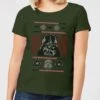 Star Wars Darth Vader Face Knit Women's Christmas T-Shirt - Forest Green 1 Star Wars Darth Vader Face Knit Women's Christmas T-Shirt - Forest Green -Christmas Clothes Store 11964756 2844627071048477
