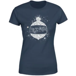 Harry Potter Yule Ball Baubel Women's Christmas T-Shirt - Navy -Christmas Clothes Store 11964854 8754627076100906