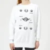 Star Wars Yoda Sabre Knit Women's Christmas Jumper - White -Christmas Clothes Store 11965308 1674627079118195