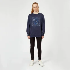 Harry Potter Ravenclaw Crest Women's Christmas Jumper - Navy -Christmas Clothes Store 11965345 1464627081321617