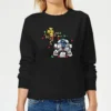 Star Wars Tangled Fairy Lights Droids Women's Christmas Jumper - Black 1 Star Wars Tangled Fairy Lights Droids Women's Christmas Jumper - Black -Christmas Clothes Store 11965379 9194627059367272
