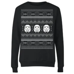 Star Wars Stormtrooper Knit Women's Christmas Jumper - Black -Christmas Clothes Store 11965732 1414627074922629