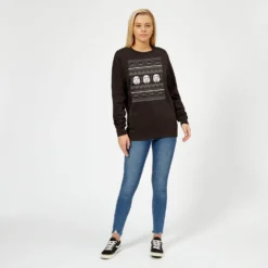 Star Wars Stormtrooper Knit Women's Christmas Jumper - Black -Christmas Clothes Store 11965732 7674627074345180