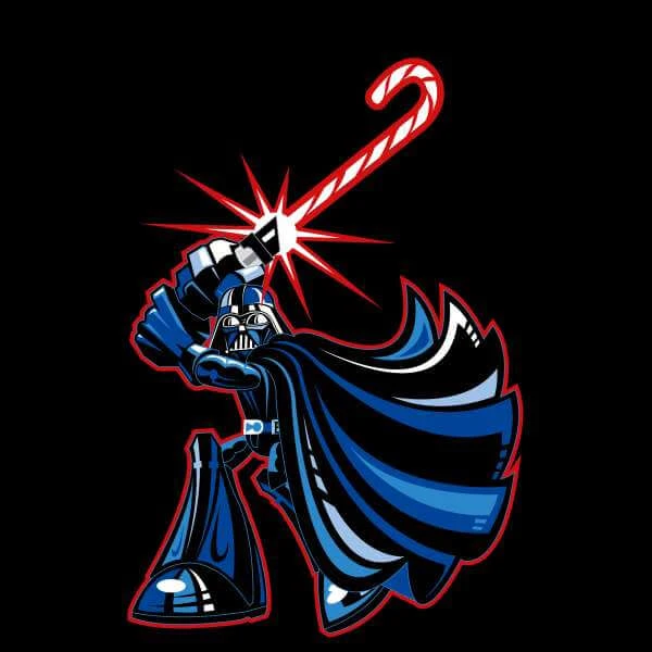 Star Wars Candy Cane Darth Vader Women's Christmas Jumper - Black 4 Star Wars Candy Cane Darth Vader Women's Christmas Jumper - Black - Image 2