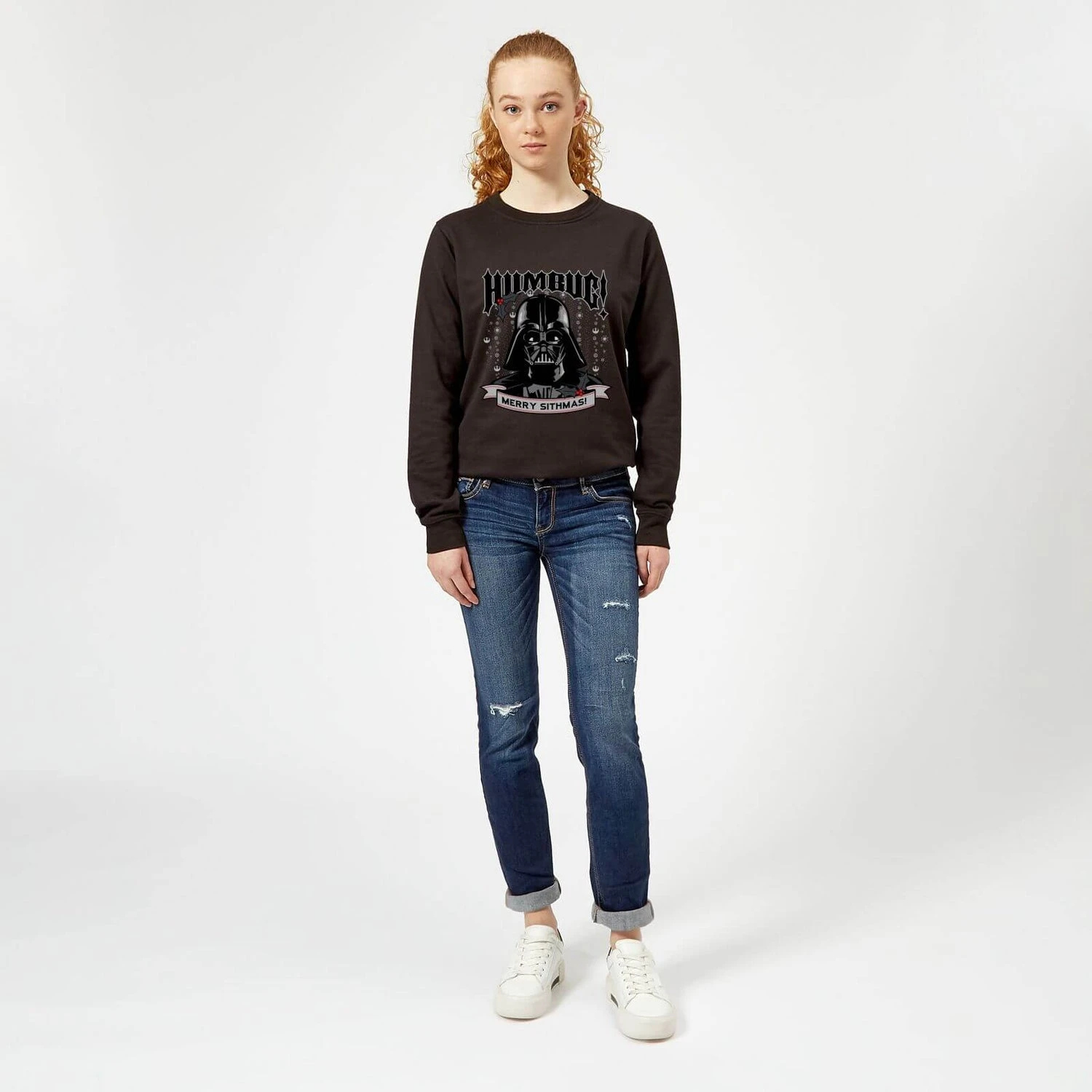 Star Wars Darth Vader Humbug Women's Christmas Jumper - Black 5 Star Wars Darth Vader Humbug Women's Christmas Jumper - Black - Image 3