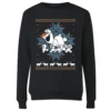 Disney Frozen Olaf And Snowmen Women's Christmas Sweatshirt - Black -Christmas Clothes Store 11966140 1014627064369787