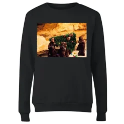 Star Wars Jawas Christmas Tree Women's Christmas Jumper - Black -Christmas Clothes Store 11966300 1784627070228019