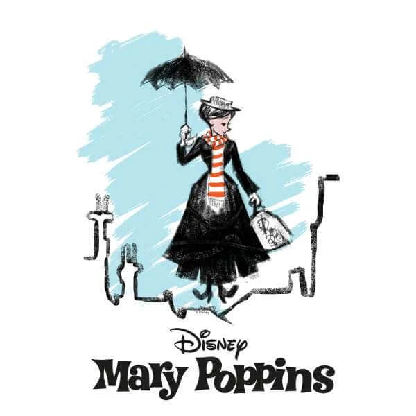 Disney Mary Poppins Rooftop Landing Women's Christmas Jumper - White 4 Disney Mary Poppins Rooftop Landing Women's Christmas Jumper - White - Image 2
