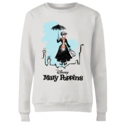 Disney Mary Poppins Rooftop Landing Women's Christmas Jumper - White 9 Disney Mary Poppins Rooftop Landing Women's Christmas Jumper - White -Christmas Clothes Store 11966407 7374627073418888