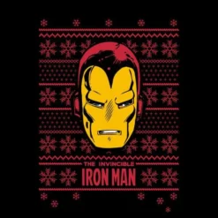 Marvel Iron Man Face Women's Christmas Jumper - Black -Christmas Clothes Store 11966427 6574627074705081