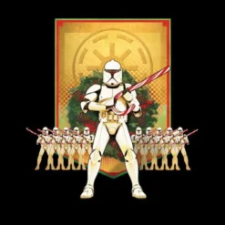 Star Wars Candy Cane Stormtroopers Women's Christmas Jumper - Black -Christmas Clothes Store 11966531 1314627079459136