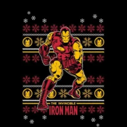 Marvel Iron Man Women's Christmas Jumper - Black -Christmas Clothes Store 11966581 1924627106281368