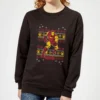 Marvel Iron Man Women's Christmas Jumper - Black -Christmas Clothes Store 11966581 8394627106156001