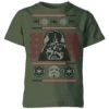 Star Wars Darth Vader Face Knit Kids' Christmas T-Shirt - Forest Green 1 Star Wars Darth Vader Face Knit Kids' Christmas T-Shirt - Forest Green -Christmas Clothes Store 11966777 4764627109605440