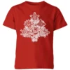 Marvel Shields Snowflakes Kids' Christmas T-Shirt - Red 2 Marvel Shields Snowflakes Kids' Christmas T-Shirt - Red -Christmas Clothes Store 11966783 3524627109762799