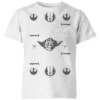 Star Wars Yoda Sabre Knit Kids' Christmas T-Shirt - White -Christmas Clothes Store 11966801 1864627109926881