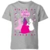 Disney Princess Silhouettes Kids' Christmas T-Shirt - Grey