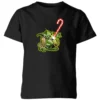 Star Wars Candy Cane Yoda Kids' Christmas T-Shirt - Black -Christmas Clothes Store 11966861 1934627110929859