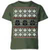 Star Wars Imperial Darth Vader Kids' Christmas T-Shirt - Forest Green -Christmas Clothes Store 11966921 1344627111689021