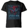 Marvel Spider-Man Kids' Christmas T-Shirt - Black 2 Marvel Spider-Man Kids' Christmas T-Shirt - Black -Christmas Clothes Store 11967551 1594627107287103