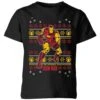 Marvel Iron Man Kids' Christmas T-Shirt - Black -Christmas Clothes Store 11967623 1004627108268187