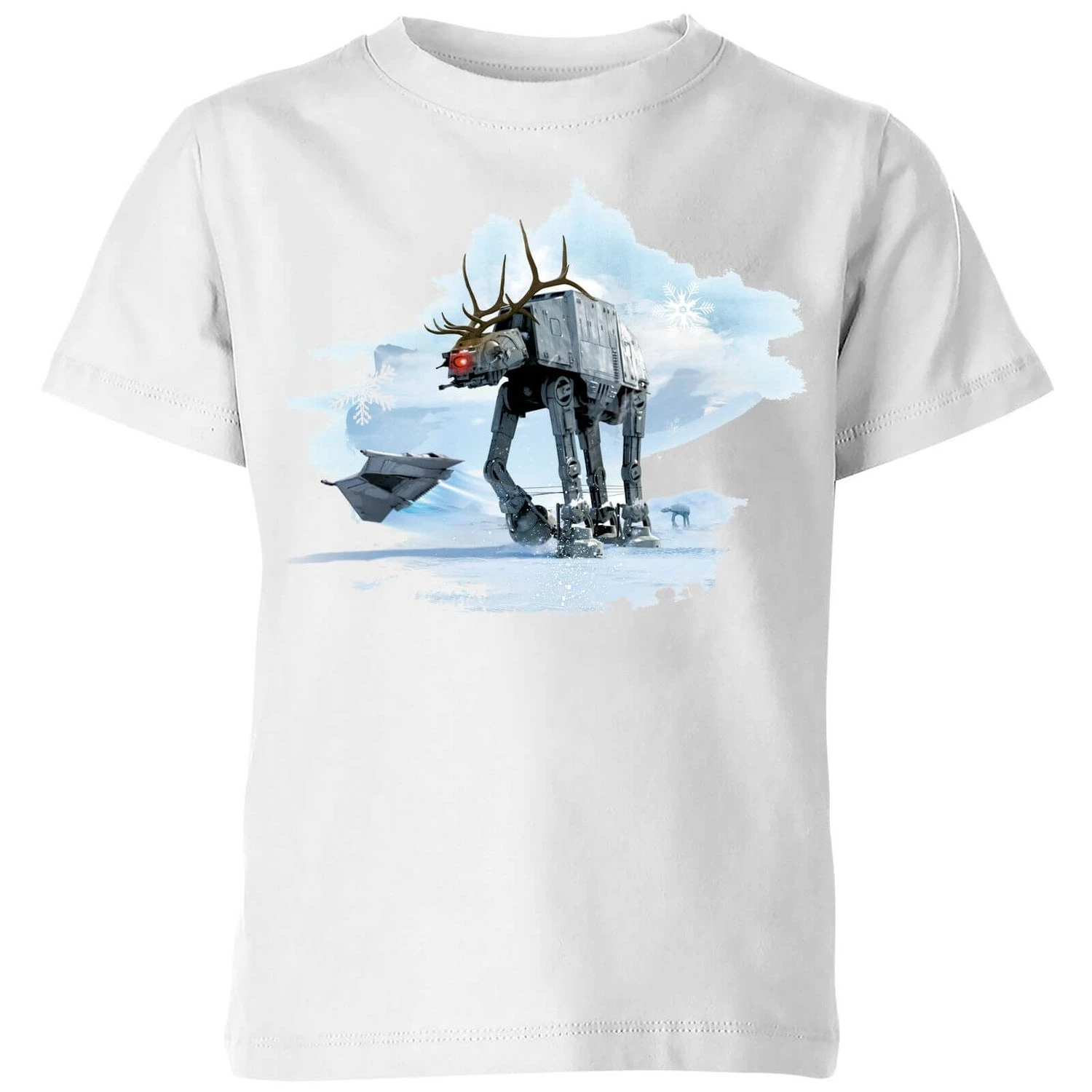 Star Wars AT-AT Reindeer Kids' Christmas T-Shirt - White 3 Star Wars AT-AT Reindeer Kids' Christmas T-Shirt - White