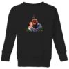 Star Wars Mistletoe Kiss Kids' Christmas Jumper - Black