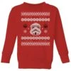 Star Wars Stormtrooper Knit Kids' Christmas Jumper - Red -Christmas Clothes Store 11967793 9134627110817560