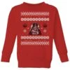 Star Wars Darth Vader Knit Kids' Christmas Jumper - Red 1 Star Wars Darth Vader Knit Kids' Christmas Jumper - Red -Christmas Clothes Store 11967805 3584627110975522