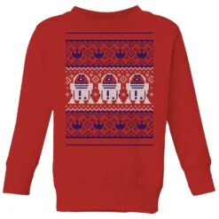 Star Wars R2-D2 Knit Kids' Christmas Jumper - Red