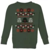 Star Wars Empire Knit Kids' Christmas Jumper - Forest Green -Christmas Clothes Store 11967889 5764627112542119