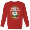 Looney Tunes Bugs Bunny Knit Kids' Christmas Jumper - Red -Christmas Clothes Store 11968153 9874627104753339