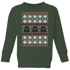 Star Wars Imperial Darth Vader Kids' Christmas Jumper - Forest Green