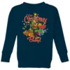 Looney Tunes Its Christmas Baby Kids' Christmas Jumper - Navy -Christmas Clothes Store 11968357 1934627108192905