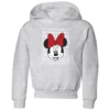 Disney Minnie Face Kids' Christmas Hoodie - Grey -Christmas Clothes Store 11968729 7794627114802505