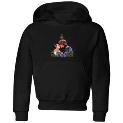 Star Wars Mistletoe Kiss Kids' Christmas Hoodie - Black