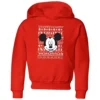 Disney Mickey Face Kids' Christmas Hoodie - Red -Christmas Clothes Store 11968753 5564627115094486